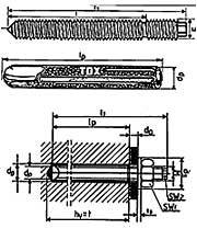 Vordach: chemische Verankerung der Gewindestange