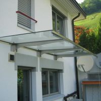 Vordach Filigran am Walensee 3500x1500mm. 